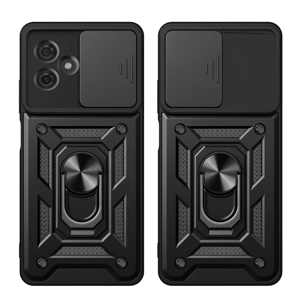 Husa Antisoc Motorola Moto G54  cu Protectie Camera Negru TCSS [6]