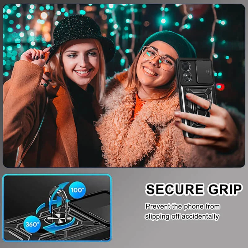 Husa Antisoc Oppo A58 5G / A78 5G cu Protectie Camera Negru TCSS [7]