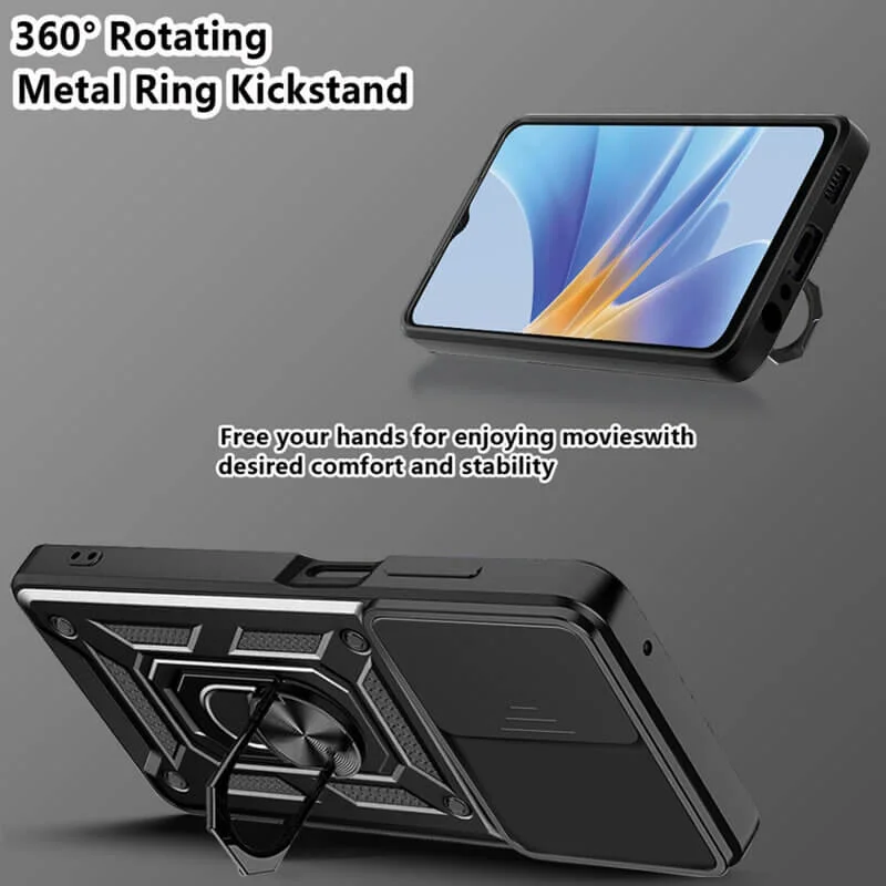 Husa Antisoc Oppo A58 5G / A78 5G cu Protectie Camera Negru TCSS [3]