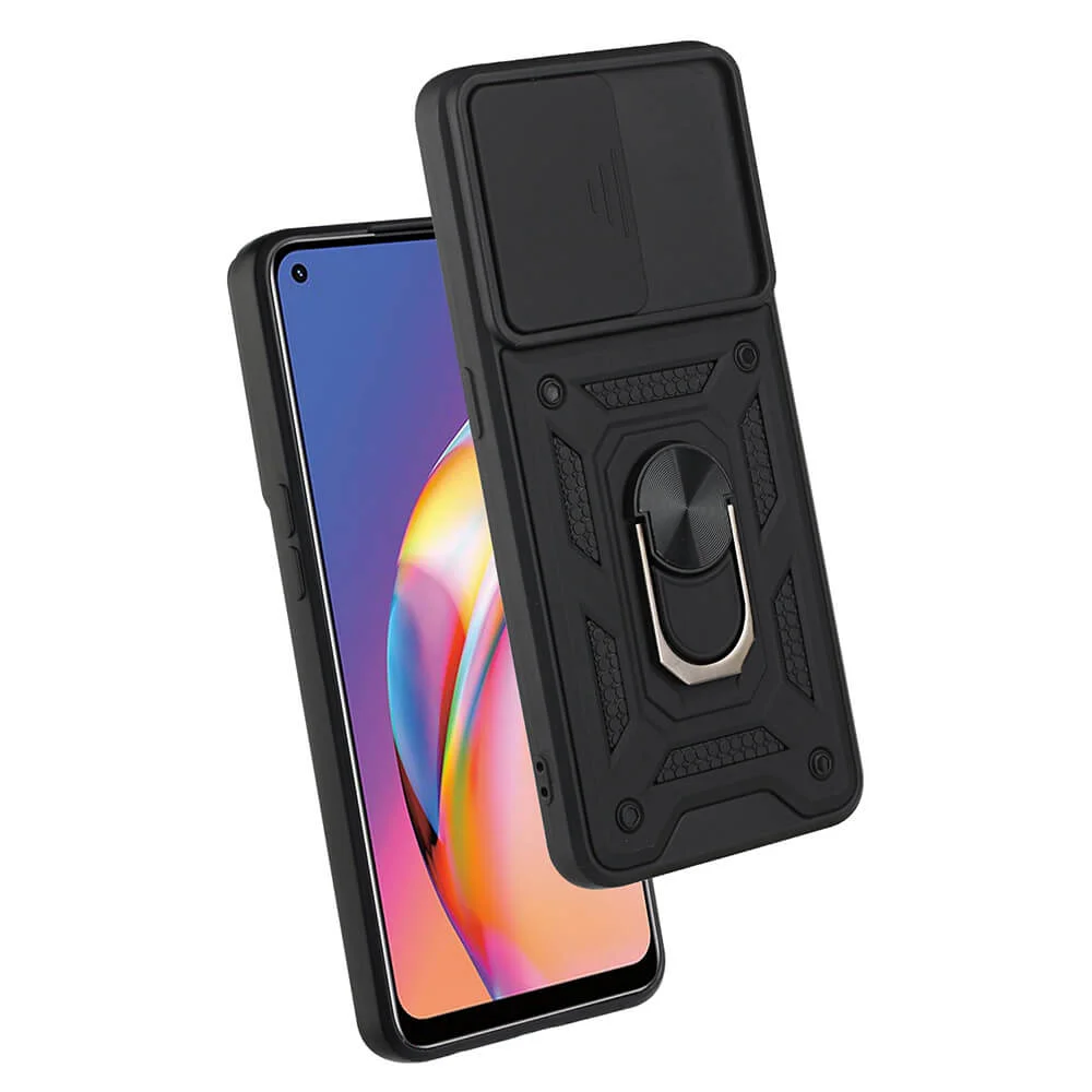 Husa Antisoc Oppo A94 4G / Reno 5 Lite cu Protectie Camera Negru TCSS [3]