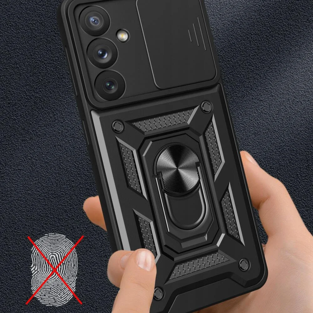 Husa Antisoc Samsung Galaxy A24 cu Protectie Camera Negru TCSS [7]