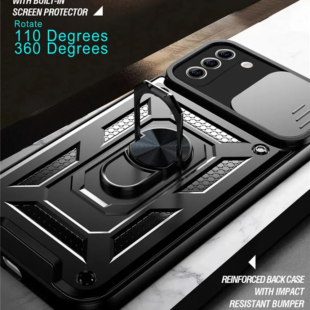 Husa Antisoc Samsung Galaxy S21 5G  cu Protectie Camera Negru TCSS [3]