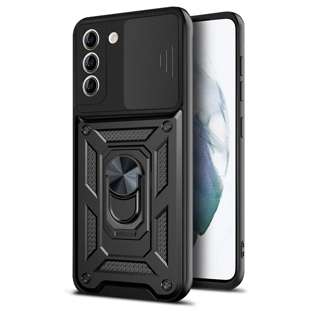 Husa Antisoc Samsung Galaxy S21 5G  cu Protectie Camera Negru TCSS [5]