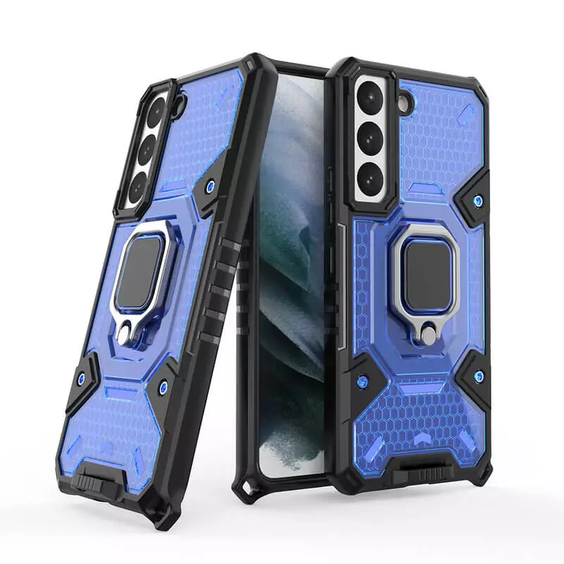 Husa Antisoc Samsung Galaxy S22 Plus 5G cu Inel Albastru Techsuit HNCB [11]