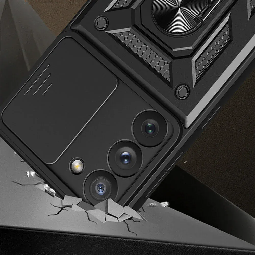 Husa Antisoc Samsung Galaxy S23 FE cu Protectie Camera Negru TCSS [2]