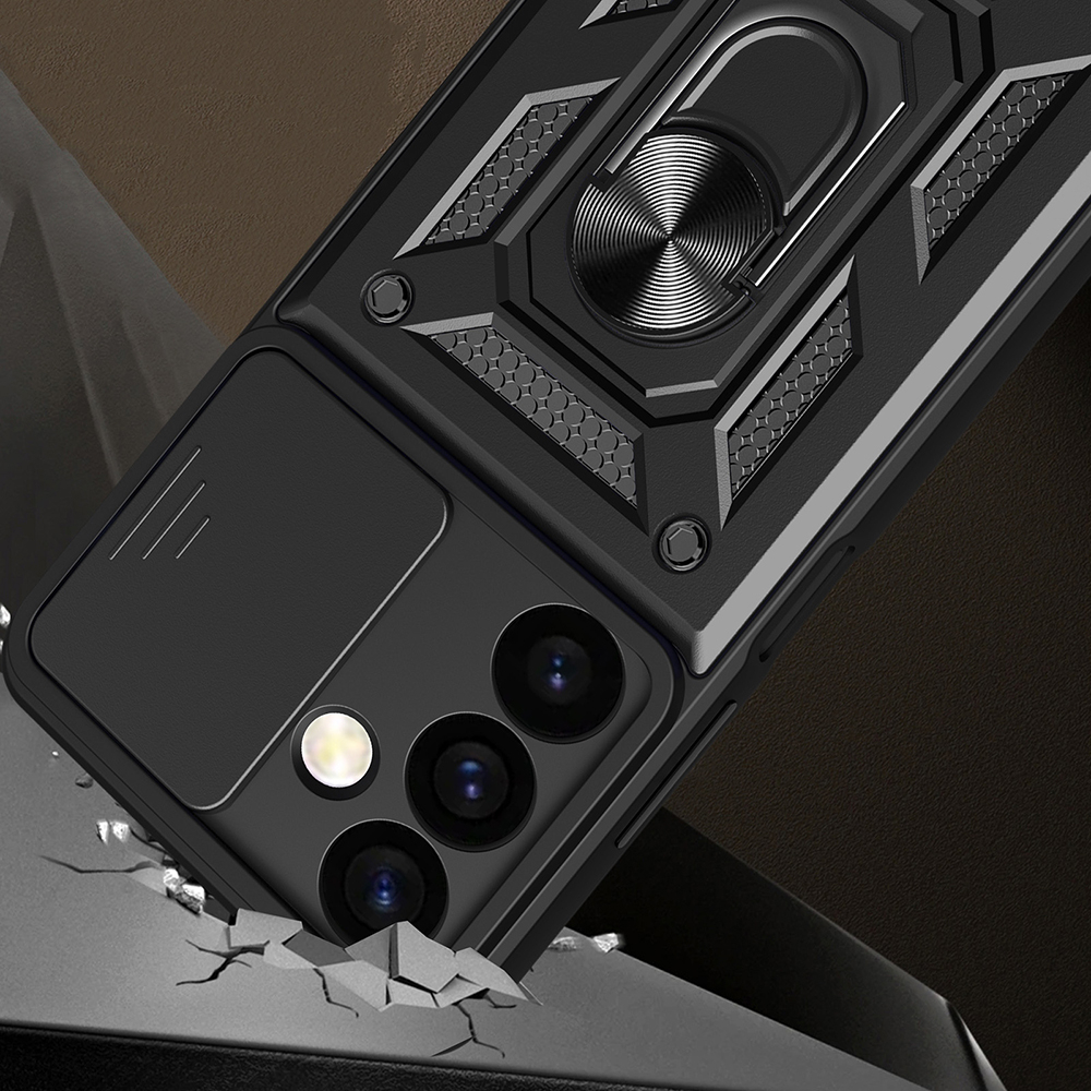Husa Antisoc Samsung Galaxy S24 FE cu Protectie Camera Albastru TCSS [5]