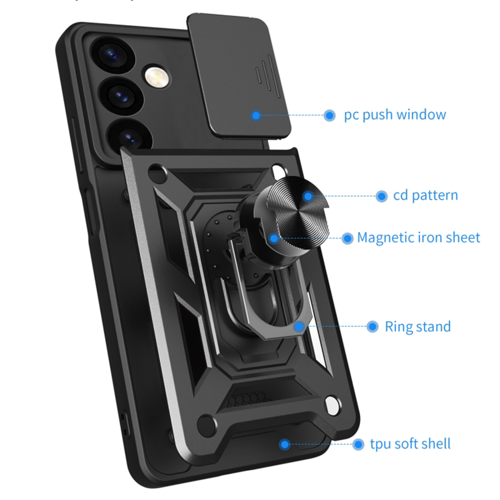 Husa Antisoc Samsung Galaxy S24 FE cu Protectie Camera Albastru TCSS [3]