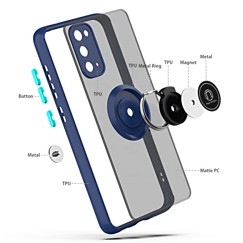 Husa Antisoc Samsung Galaxy S25 Ultra cu Inel Rotativ Stand, Negru, TPU + Policarbonat Glinth [5]