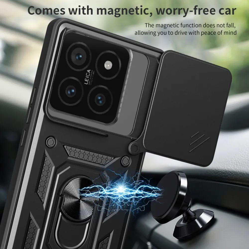 Husa Antisoc Xiaomi Poco F6 Pro  cu Protectie Camera Albastru TCSS [4]