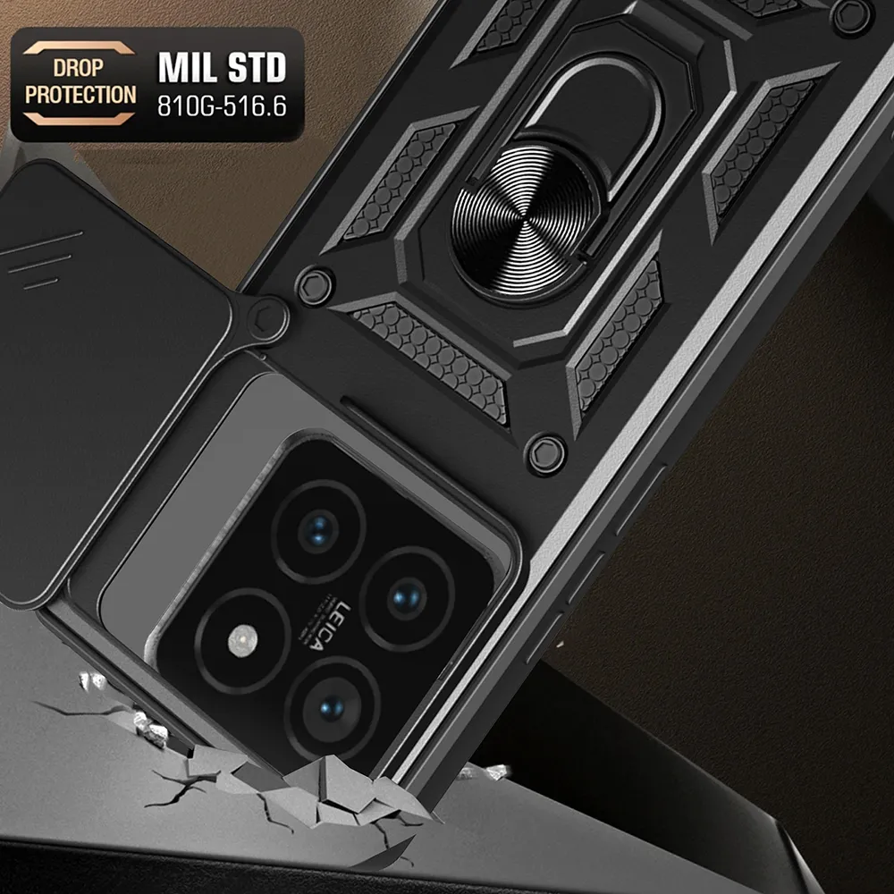 Husa Antisoc Xiaomi Poco F6 Pro  cu Protectie Camera Albastru TCSS [3]