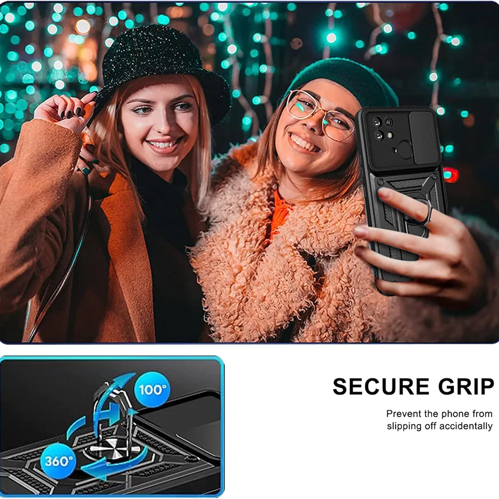 Husa Antisoc Xiaomi Redmi A1+ / A2+  cu Protectie Camera Negru TCSS [6]