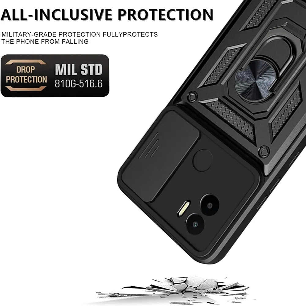 Husa Antisoc Xiaomi Redmi A1+ / A2+  cu Protectie Camera Negru TCSS [5]