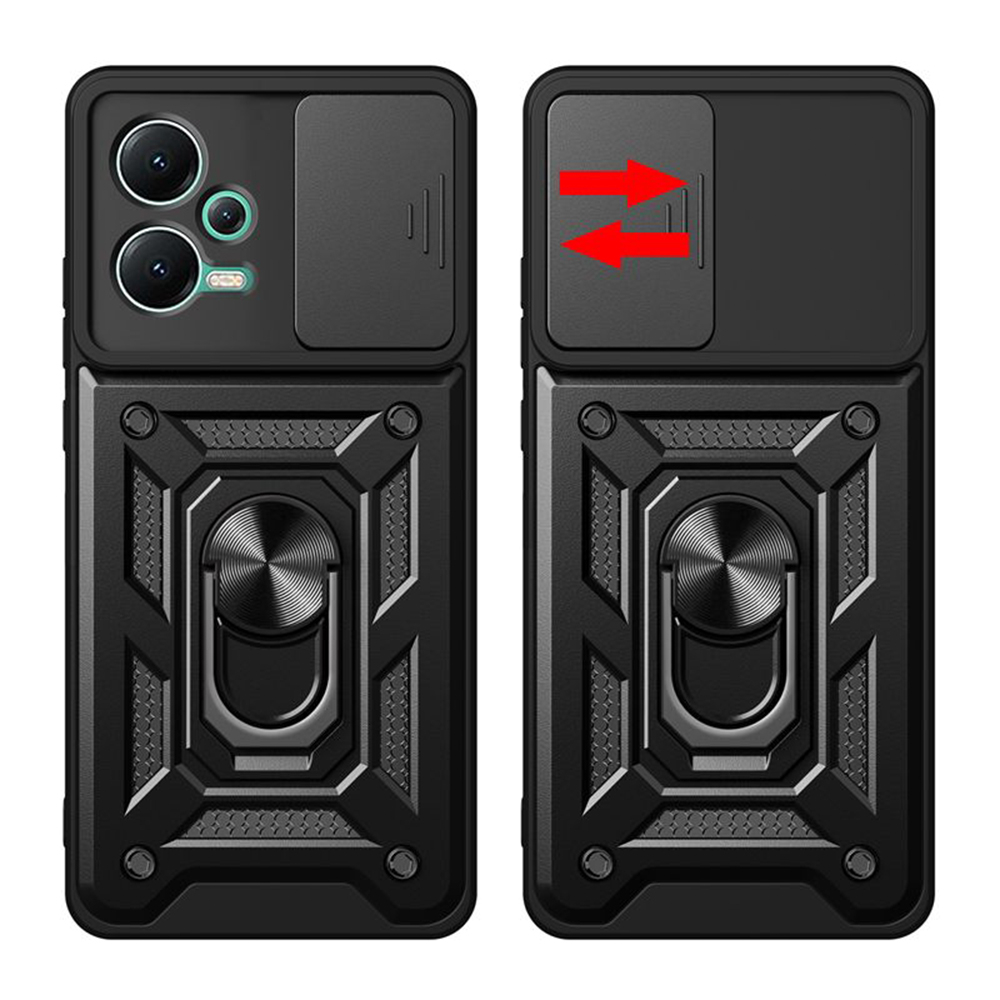 Husa Antisoc Xiaomi Redmi Note 12 5G / Poco X5  cu Protectie Camera Albastru TCSS [2]