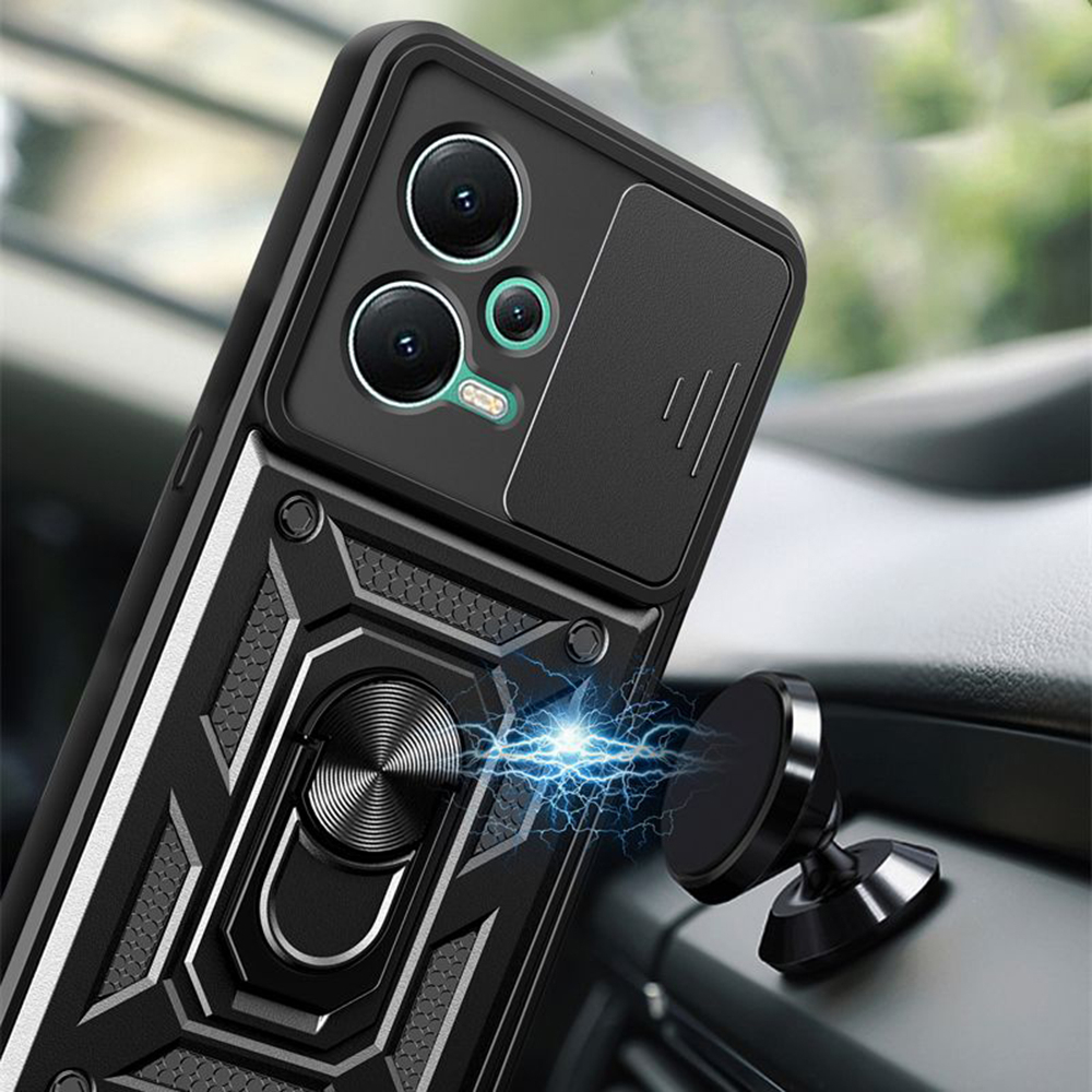 Husa Antisoc Xiaomi Redmi Note 12 5G / Poco X5  cu Protectie Camera Albastru TCSS [5]
