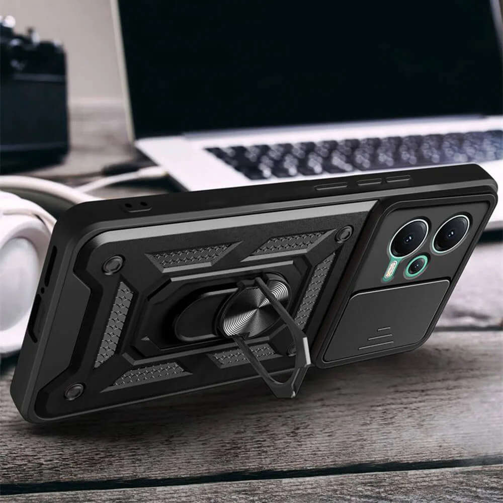 Husa Antisoc Xiaomi Redmi Note 12 Pro+ cu Protectie Camera Negru TCSS [4]