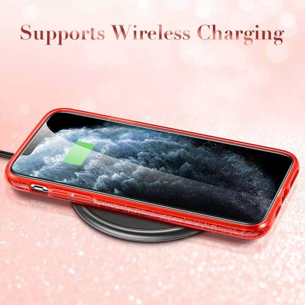 Husa Apple iPhone 11 Pro Sclipici Albastru Silicon [3]
