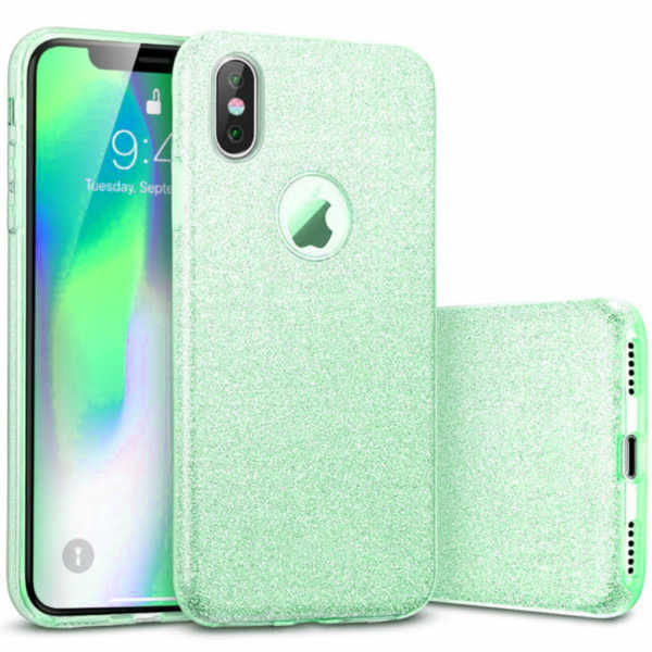 Husa Apple iPhone XR Sclipici Carcasa Spate Verde Silicon TPU [1]