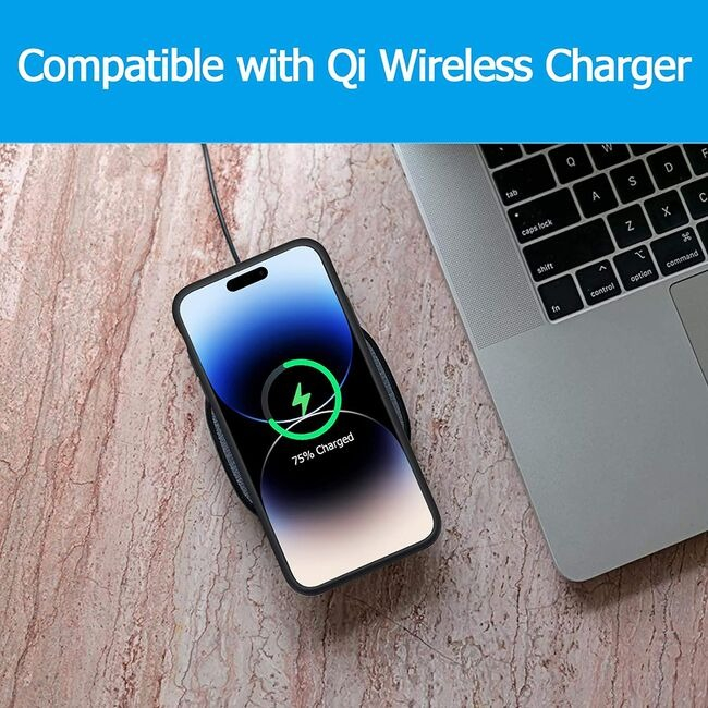 Husă cu baterie iPhone 15 Pro, MagSafe, 7000mAh Techsuit PP Negru [6]