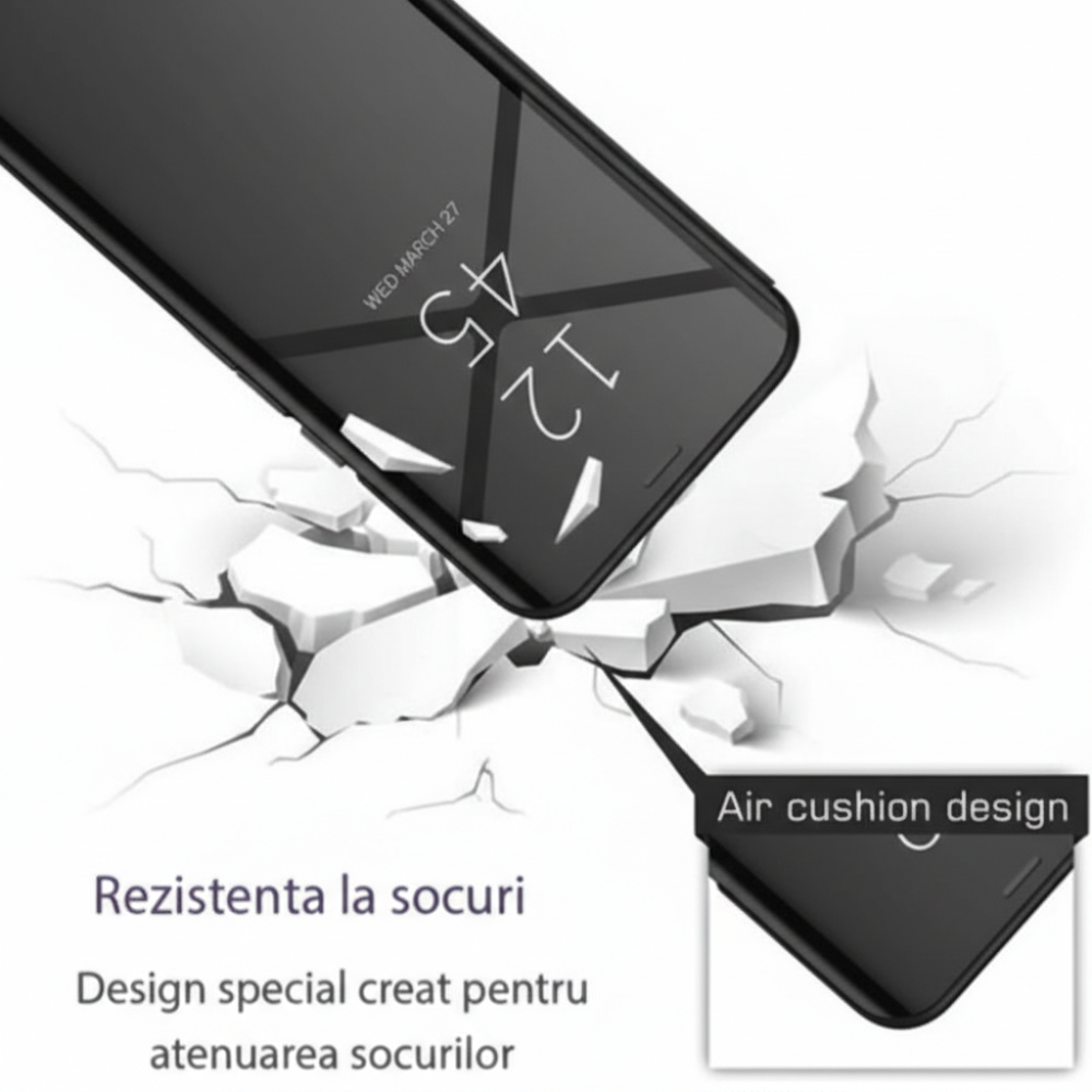 Husa iPhone 11 Pro Clear View Negru [4]