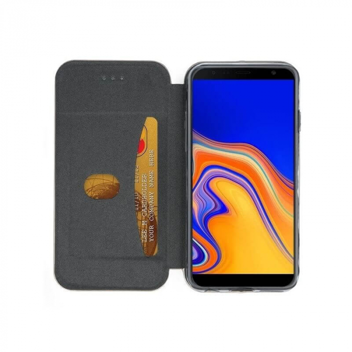 Husa Flip Samsung A41 Tip Carte Magnetica Negru Fit [2]
