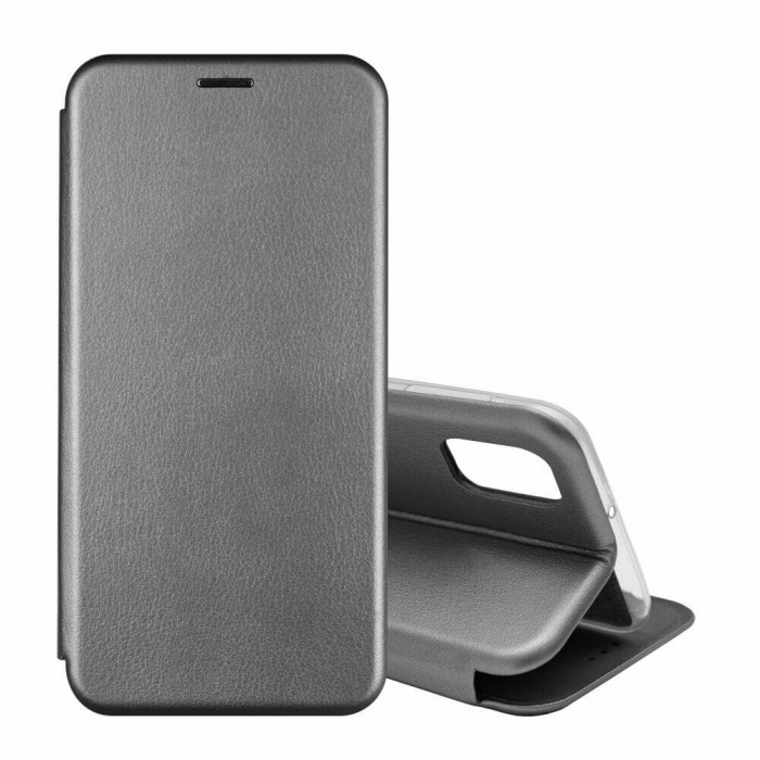 Husa Flip Samsung A71 Tip Carte Magnetica Gri Fit [2]