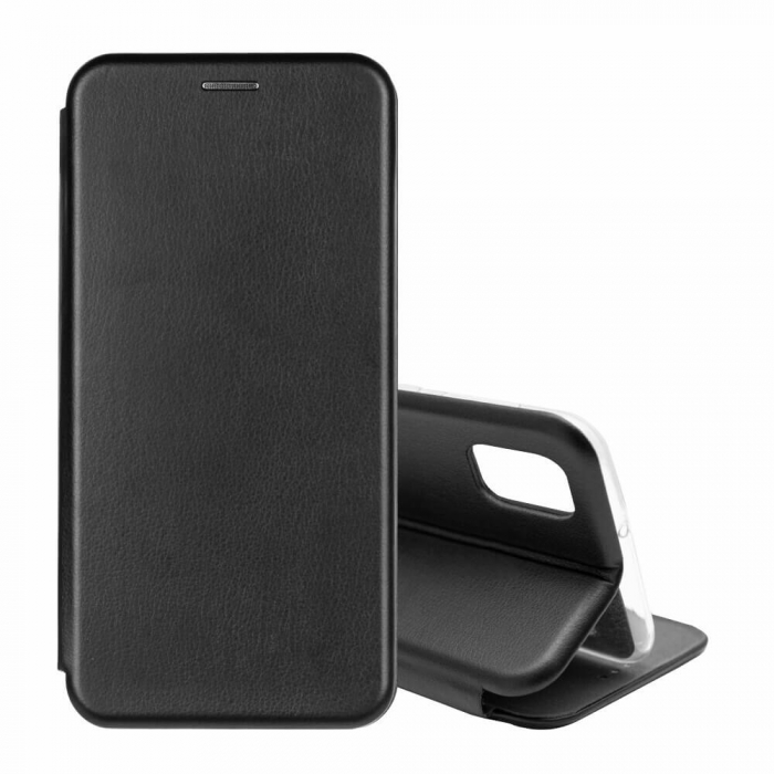 Husa Flip Samsung A71 Tip Carte Magnetica Negru Fit [2]