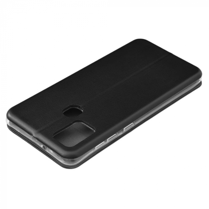 Husa Flip Samsung Galaxy A21S Tip Carte Magnetica Negru Koff [6]