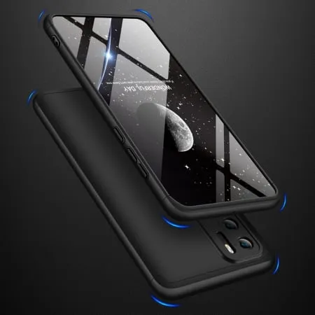 Husa +Folie Huawei P40 360 Grade Antisoc Fata Spate Negru GKK [6]