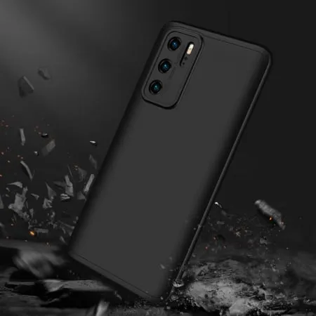 Husa +Folie Huawei P40 360 Grade Antisoc Fata Spate Negru GKK [5]