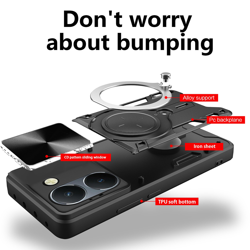 Husa Honor 200 Pro Antisoc cu Protectie Camera Negru TCGP [2]