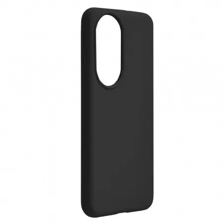 Husa Huawei P50 Pro Silicon Negru Slim Mat cu Microfibra SoftEdge [2]