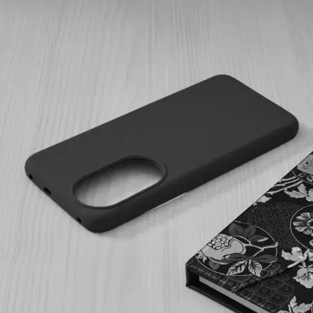 Husa Huawei P50 Pro Silicon Negru Slim Mat cu Microfibra SoftEdge [5]