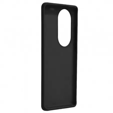 Husa Huawei P50 Pro Silicon Negru Slim Mat cu Microfibra SoftEdge [3]