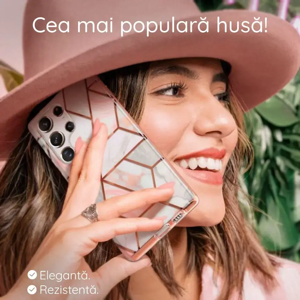 Husa iPhone 11 Verde cu Imprimeu Marmura Techsuit [6]