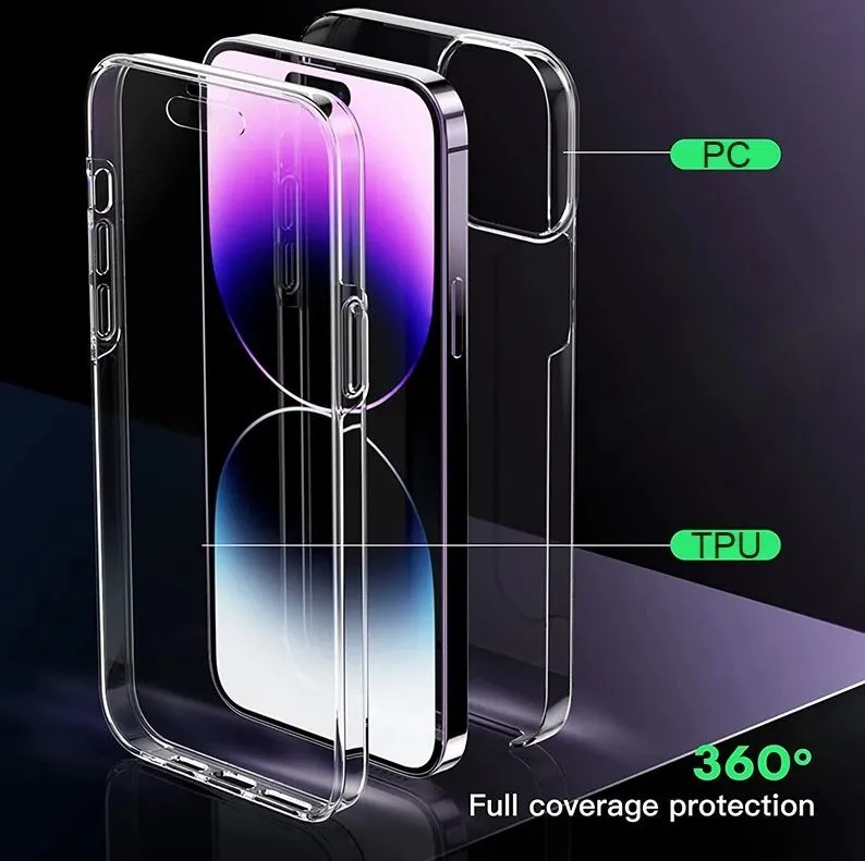 Husa iPhone 12 Mini 360 Grade Silicon Fata Spate Transparenta [2]