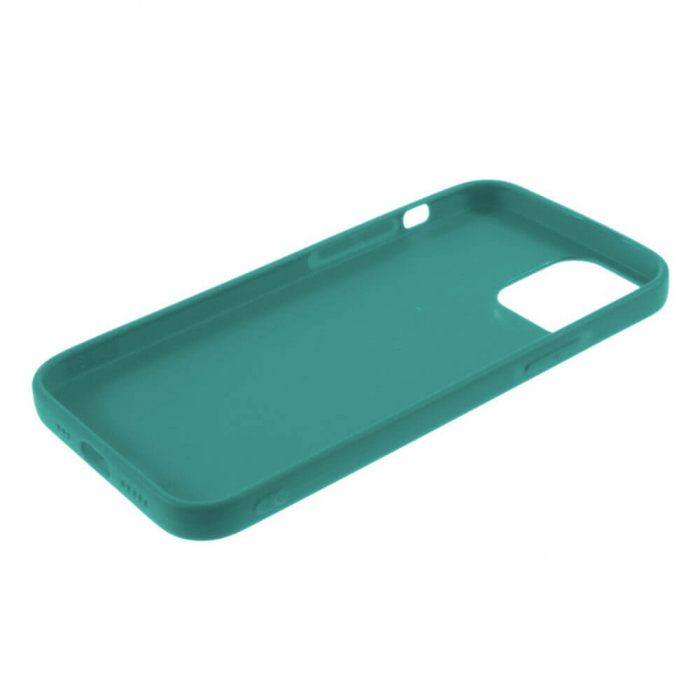 Husa iPhone 12 Mini Dark Green Silicon Slim protectie Carcasa [4]