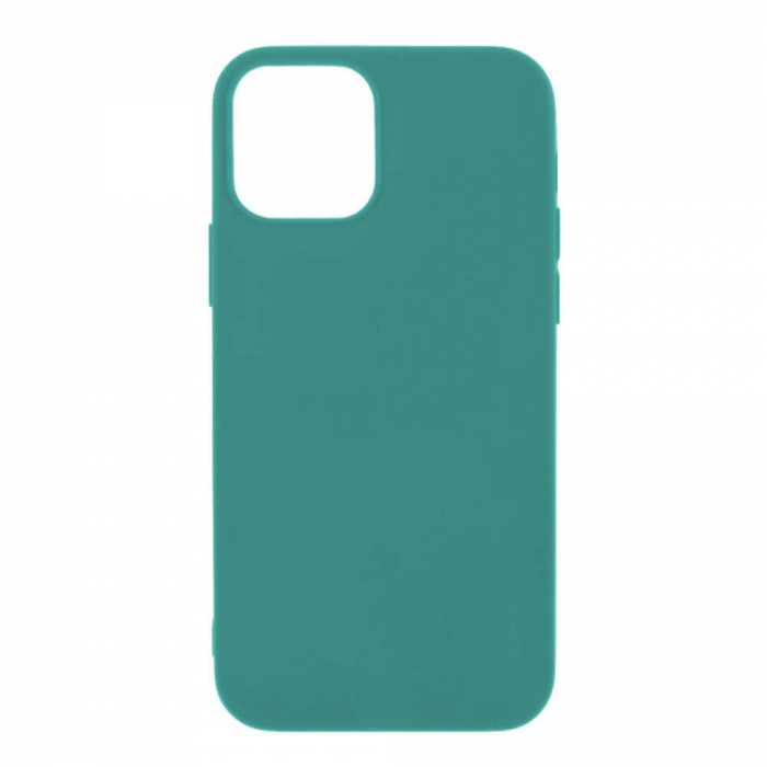 Husa iPhone 12 Mini Dark Green Silicon Slim protectie Carcasa [1]
