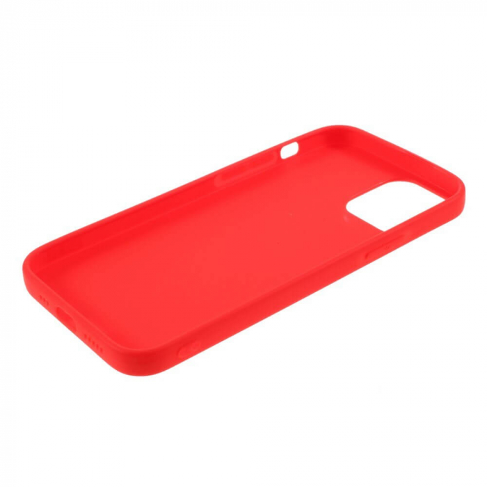 Husa iPhone 12 Mini Rosu Silicon Slim protectie Carcasa [4]