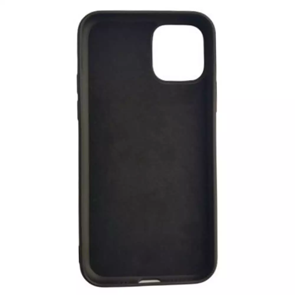 Husa iPhone 12 Mini Silicon Negru Slim Mat cu Microfibra SoftEdge [3]