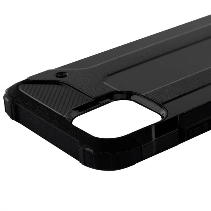Husa iPhone 12Mini Silicon Antisoc Negru Hybrid Armor [4]