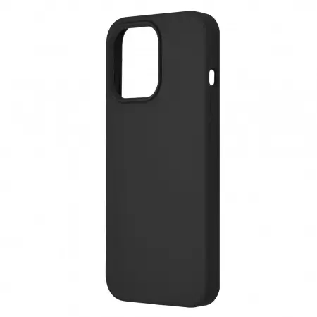 Husa iPhone 13 Pro Max Silicon Negru Slim Mat cu Microfibra SoftEdge [3]