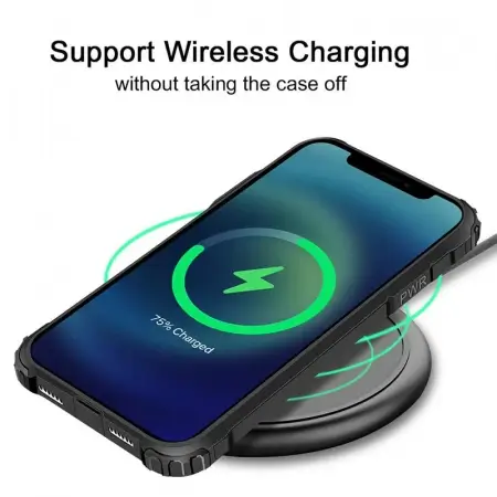 Husa iPhone 13  Silicon Antisoc Negru Hybrid Armor [3]