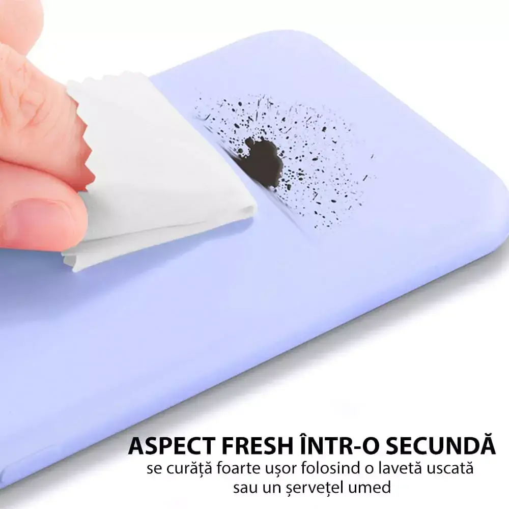 Husa iPhone 14 Plus Silicon Mov Slim Mat cu Microfibra SoftEdge [10]