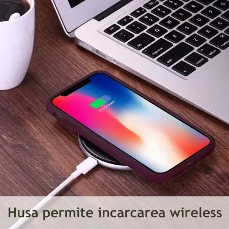 Husa iPhone 14 Plus Silicon Mov Slim Mat cu Microfibra SoftEdge [6]