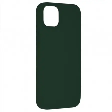 Husa iPhone 14 Plus Silicon Verde Slim Mat cu Microfibra SoftEdge [2]