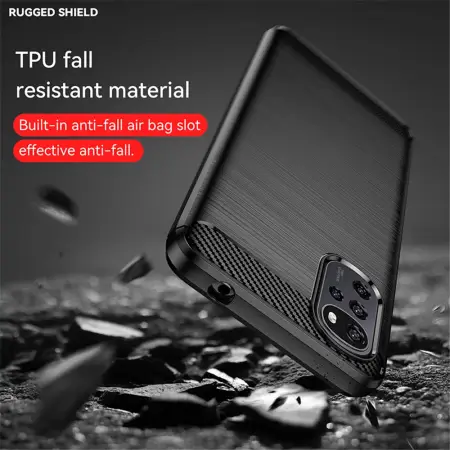 Husa Motorola Moto G22 Carbon Negru Techsuit [3]