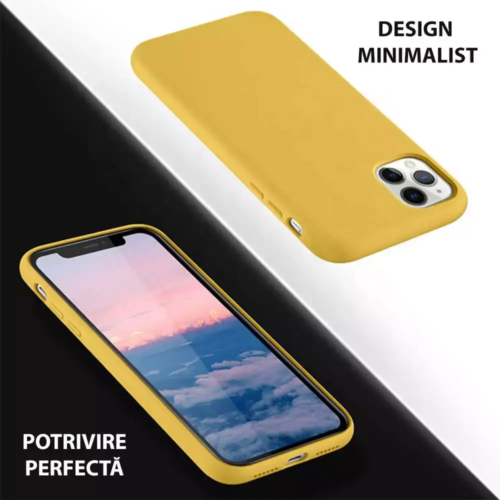 Husa Motorola Moto G62 Silicon Negru cu Microfibra SoftEdge [12]