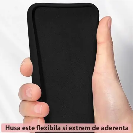 Husa Motorola Moto G62 Silicon Negru cu Microfibra SoftEdge [5]