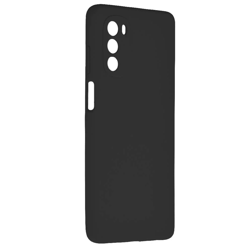 Husa Motorola Moto G62 Silicon Negru cu Microfibra SoftEdge [2]