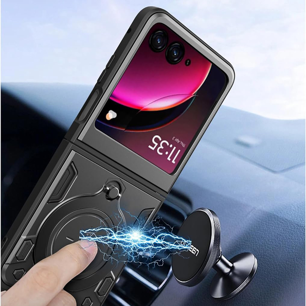 Husa Motorola Razr 50 Antisoc cu Protectie Camera Negru TCGP [4]